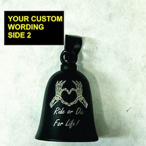 Ride or die for life custom gremlin, biker bell, your wording