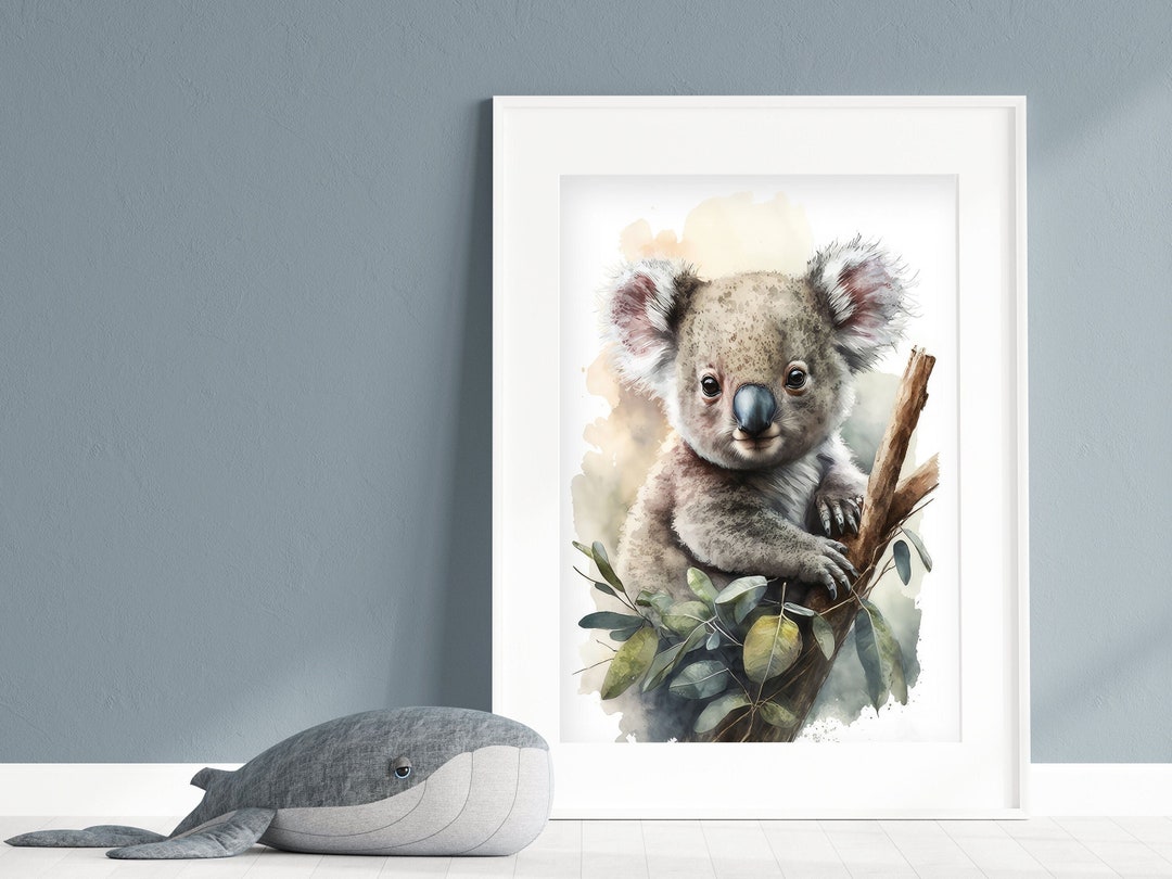 Adorable Baby Koala – Printable Wall Art for Nursery / Kids' Bedroom ...