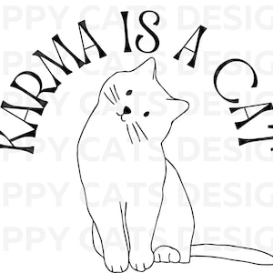 Karma é um gato SVG PNG Taylor Swift Eras Tour Midnights Merch