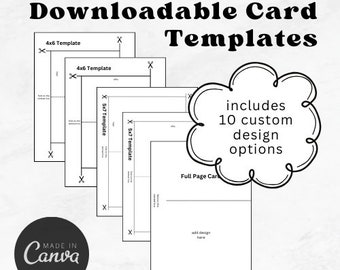 Canva Greeting Card Template Bundle | Drag & Drop Design (Digital Download)