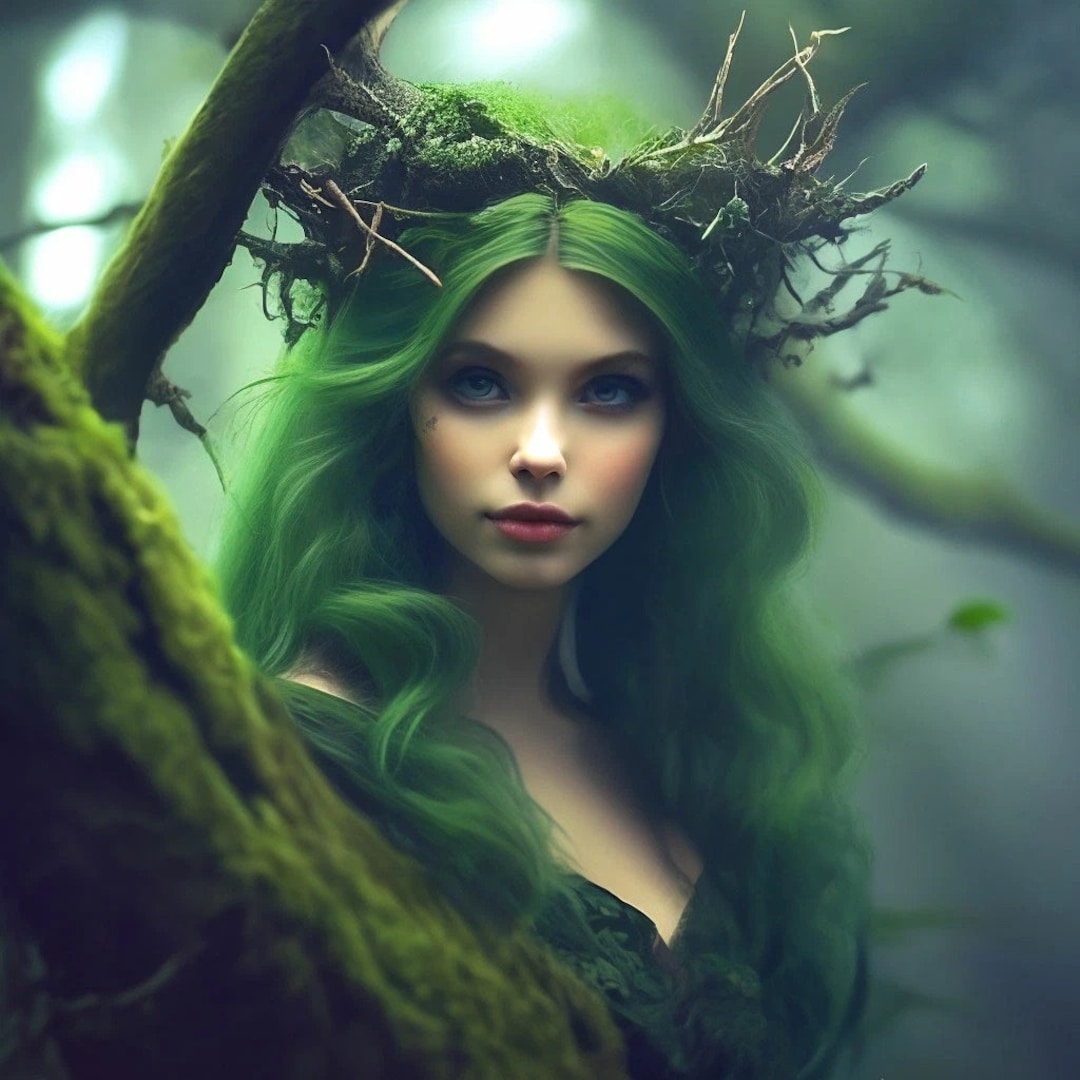Magic Nymph Elowen FOREST NYMPH ENCHANTRESS Spirit Companion, Healing, Magic, Love ...