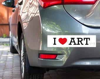 I Love Farting Bumper Sticker, Funny Car Decal