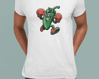 Camiseta divertida de jalapeño, ropa para hombre, camisetas estampadas