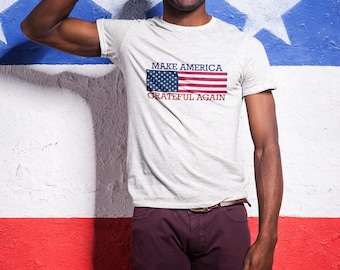 Camiseta con la bandera patriótica de EE. UU. para hombre