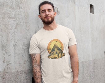Sci-Fi T-Shirt, Grafik-T-Shirt, Aliens, ägyptische Pyramiden, Kleidung für Männer - “Ancient Aliens”