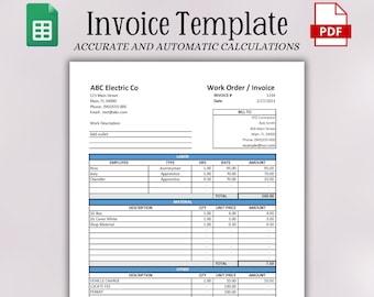 Business Invoice Template | Company Invoice Design | Editable Invoice Download | Printable Invoice | Service Invoice | Customizable Invoice