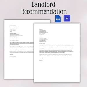 Carta de referencia del propietario/Carta del propietario o plantilla de recomendación/Carta del inquilino Referencia del apartamento/Formulario de referencia del alquiler del propietario