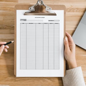 Printable Accounting Ledger | General Ledger Sheet | Account Tracker | Account Reconciliation | Business Ledger | Bookkeeping Ledger image 5