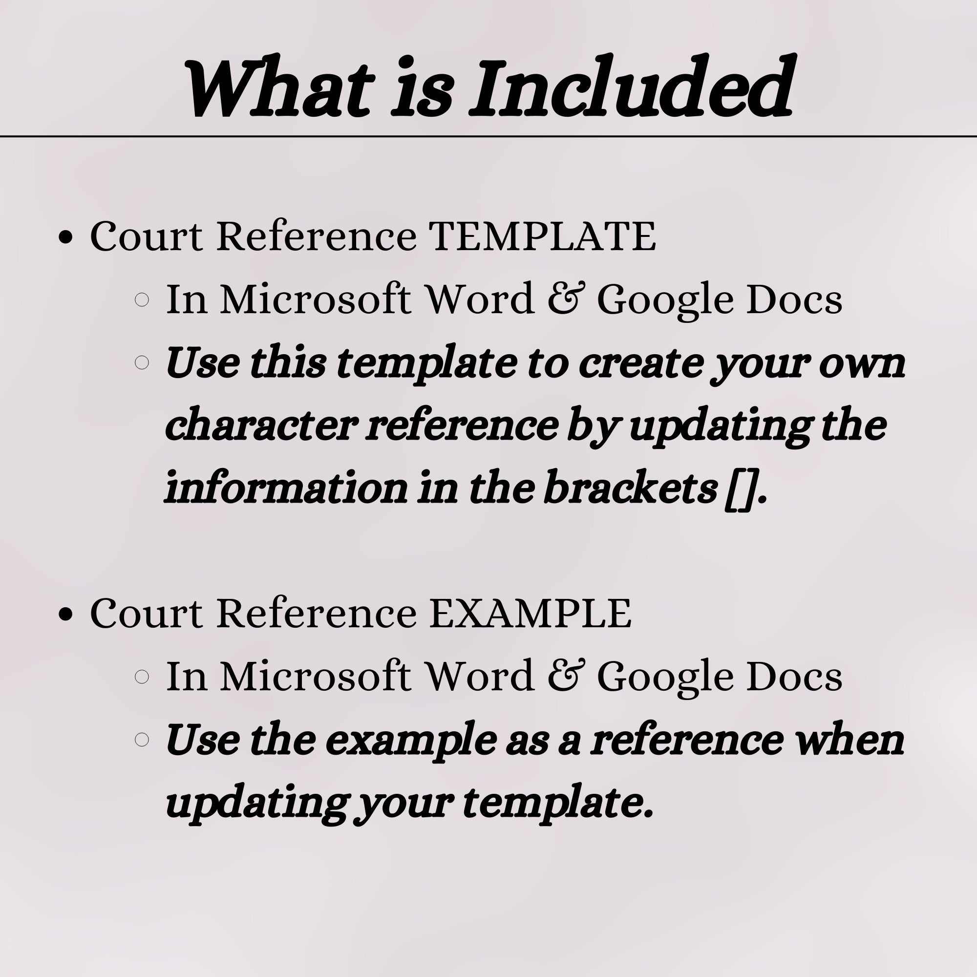 Character Reference Letter | Court Character Letter | Character ...