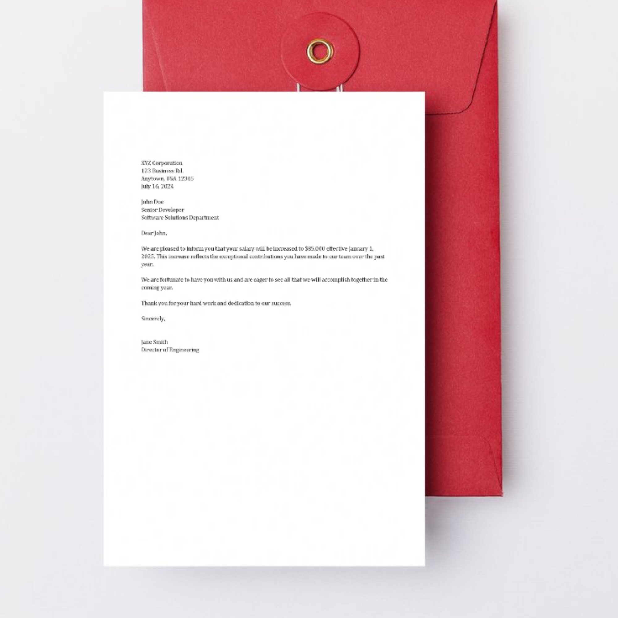 Salary Increase Letter Template Employee Pay Raise Template Wage Salary Increase Letter Template Employee Pay Raise Template Wage