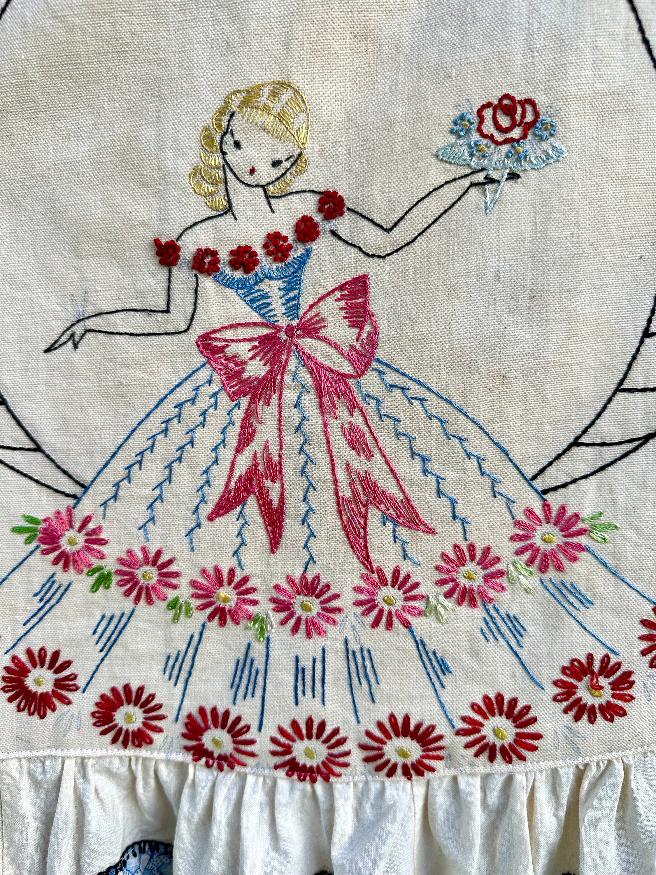 Vintage Embroidery Butterfly Chain Decor Dress main image 1