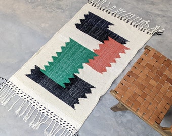 Retro Teppich, Teppich für Schlafzimmer Ästhetik, 70er Teppich, Vintage Teppich 200x300, Quadratischer Teppich, Überfärbter Teppich