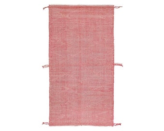 Corredor Kilim personalizado, alfombra Kilim anudada a mano, alfombra de corredor Kilim de pasillo, corredor Kilim hecho a mano, alfombra de corredor KIlim, alfombra Kilim rosa.