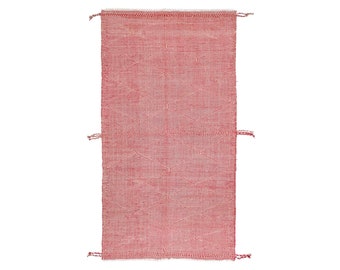 Benutzerdefinierter Kelim Läufer, handgeknüpfter Kelim Teppich, Flur Kelim Läufer, handgefertigter Kelim Läufer, KIlim Läufer, rosa Kelim Teppich.