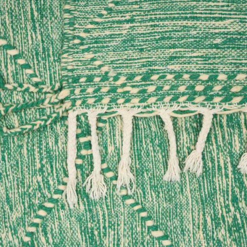 8x10, 9x12 Ft Wool Jute Kilim Rug, Handwoven, Wool and Jute Rug