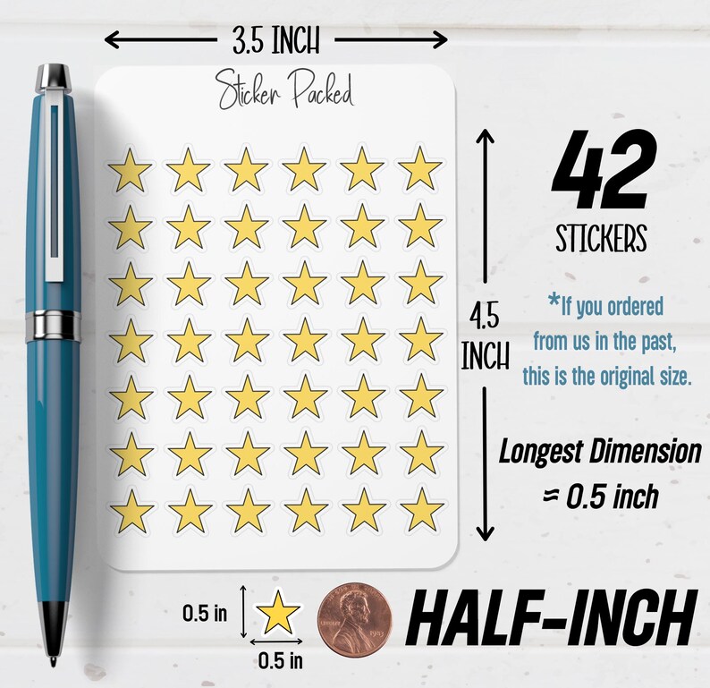 Star Planner Sticker Star Icon Sticker Star Sticker - Etsy