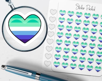 Gay Heart Planner Sticker Gay Heart Icon Sticker Gay Heart Sticker