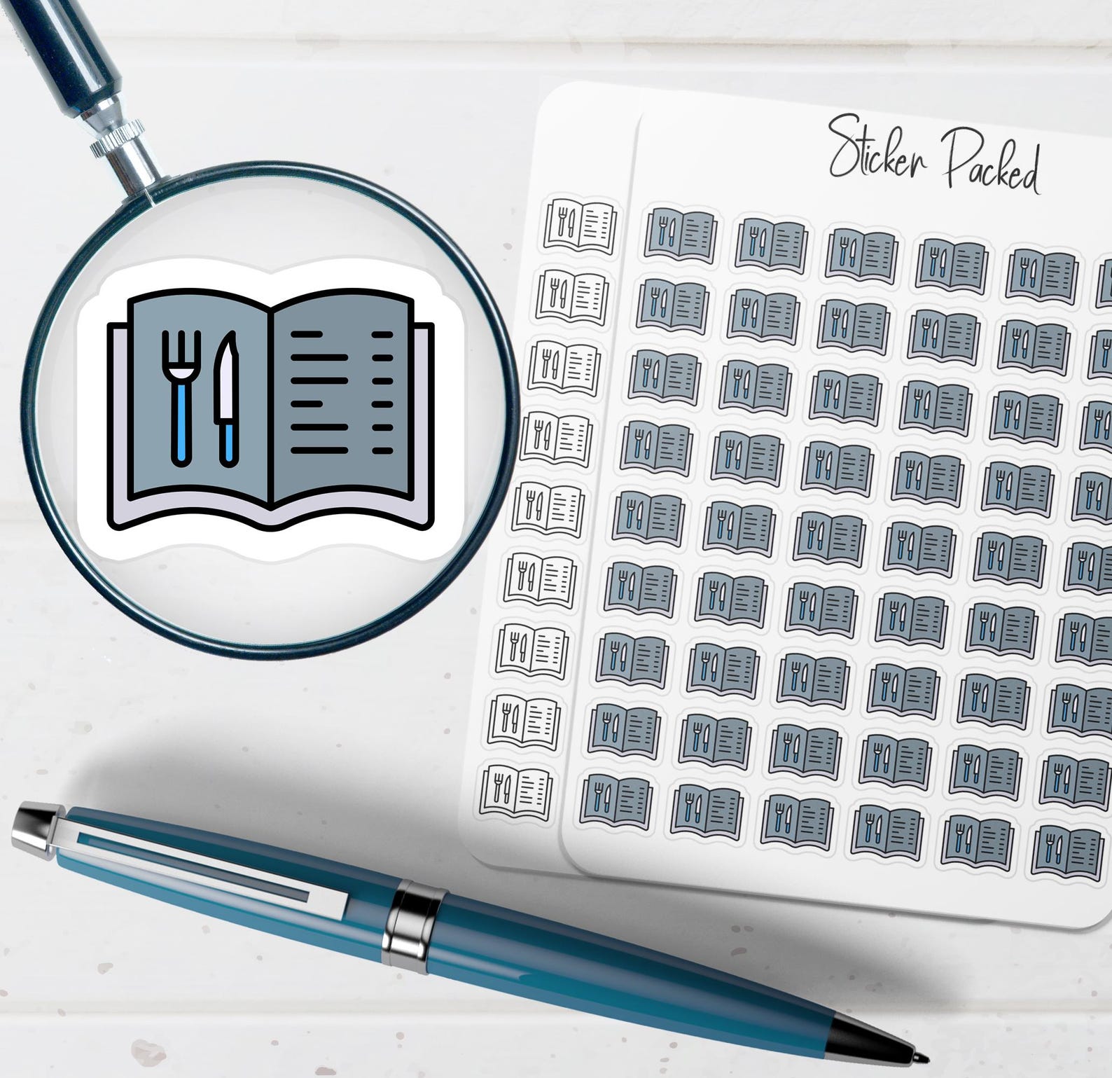Menu Planner Sticker Menu Icon Sticker Menu Sticker - Etsy