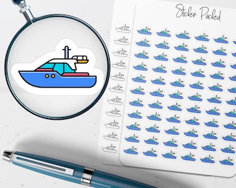 Boat Planner Stickers Transportation Planner Stickers Travel Stickers for Planners Organizers and Journals