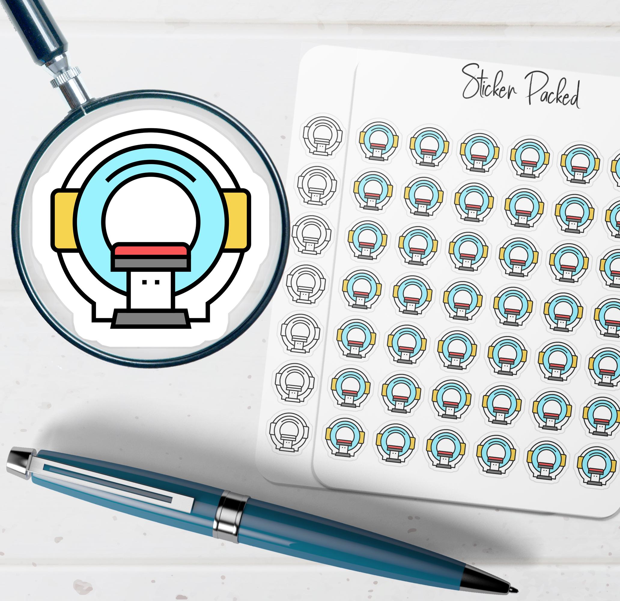MRI Planner Sticker MRI Icon Sticker MRI Sticker Radiology Sticker ...