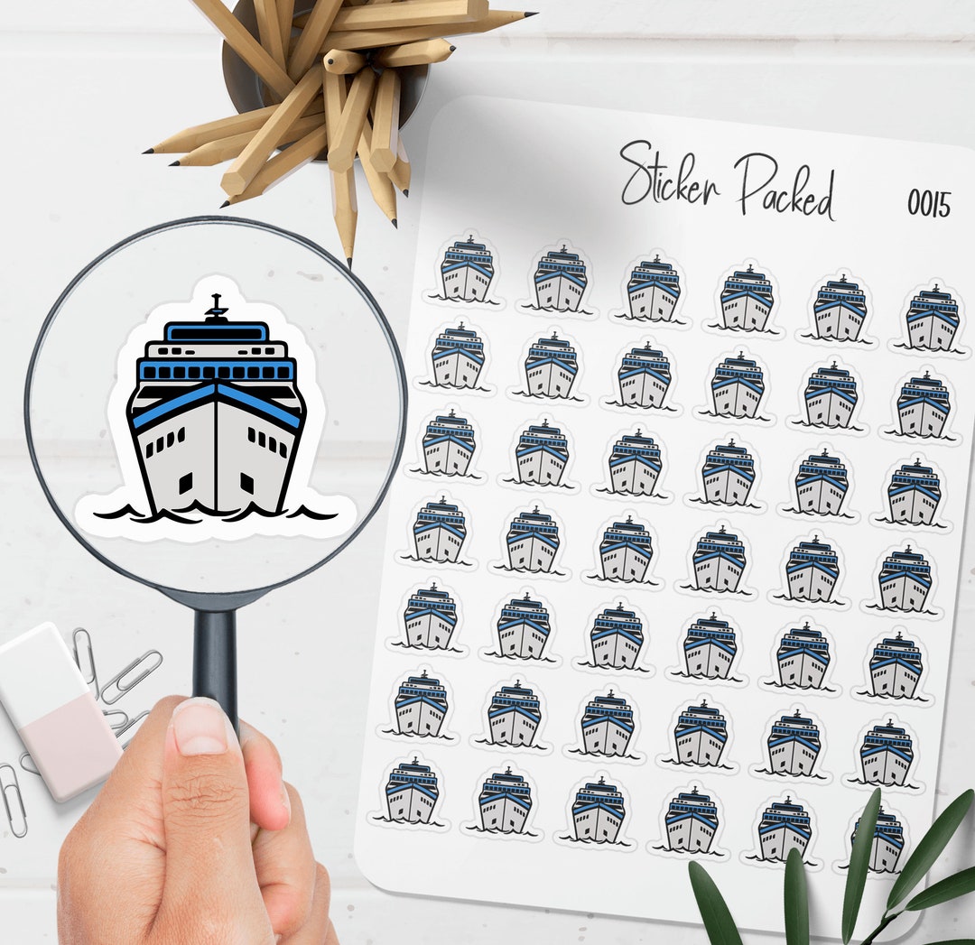 Cruise Ship Stickers Cruise Ship Planner Stickers Vacation Etsy