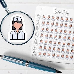 Nurse Planner Sticker Nurse Icon Sticker Nurse Sticker