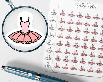 Sticker pour agenda de tutu de ballet Sticker icône tutu de ballet Sticker tutu de ballet Stickers danse Stickers ballet