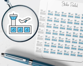 Airport Planner Sticker Airport Icon Sticker Airport Sticker Travel Sticker for Planners Airport Bullet Journal Sticker