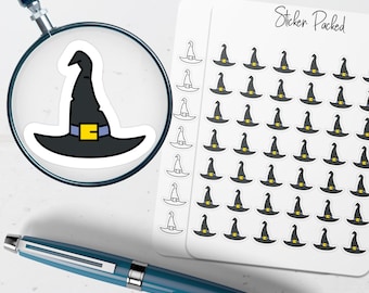 Witches Hat Planner Sticker Witches Hat Icon Sticker Witches Hat Sticker Halloween Planner Sticker