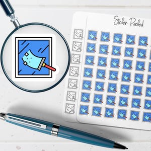 Clean Window Planner Sticker Clean Window Icon Sticker Clean Window Sticker