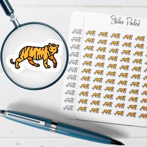 Tiger Planner Sticker Tiger Icon Sticker Tiger Sticker
