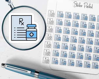 Prescription Planner Sticker Prescription Icon Sticker Prescription Sticker