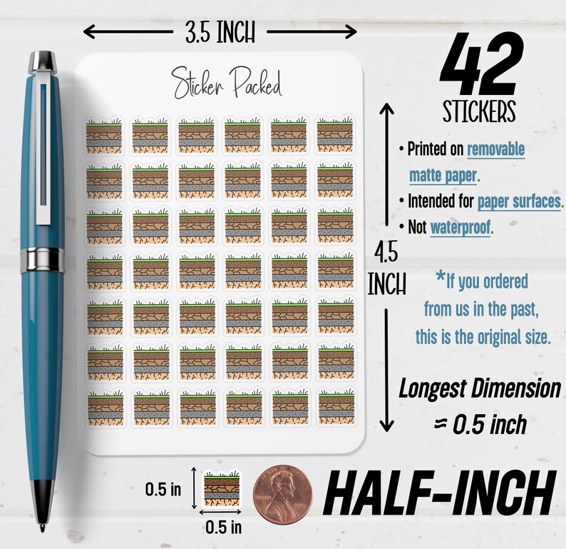 Soil Label Sticker Soil Layers Planner Sticker Soil Layers Icon Sticker Soil Layers ...