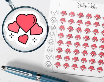 Love Hearts Planner Sticker Love Hearts Icon Sticker Love Hearts Sticker