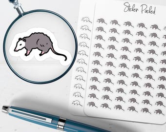 Opossum Planner Sticker Opossum Icon Sticker Opossum Sticker