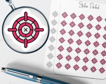 Target Planner Sticker Target Icon Sticker Target Sticker