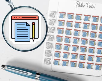 Blog Planner Sticker Blog Icon Sticker Blog Sticker