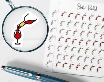 Wine Planner Sticker Wine Icon Sticker Wine Sticker