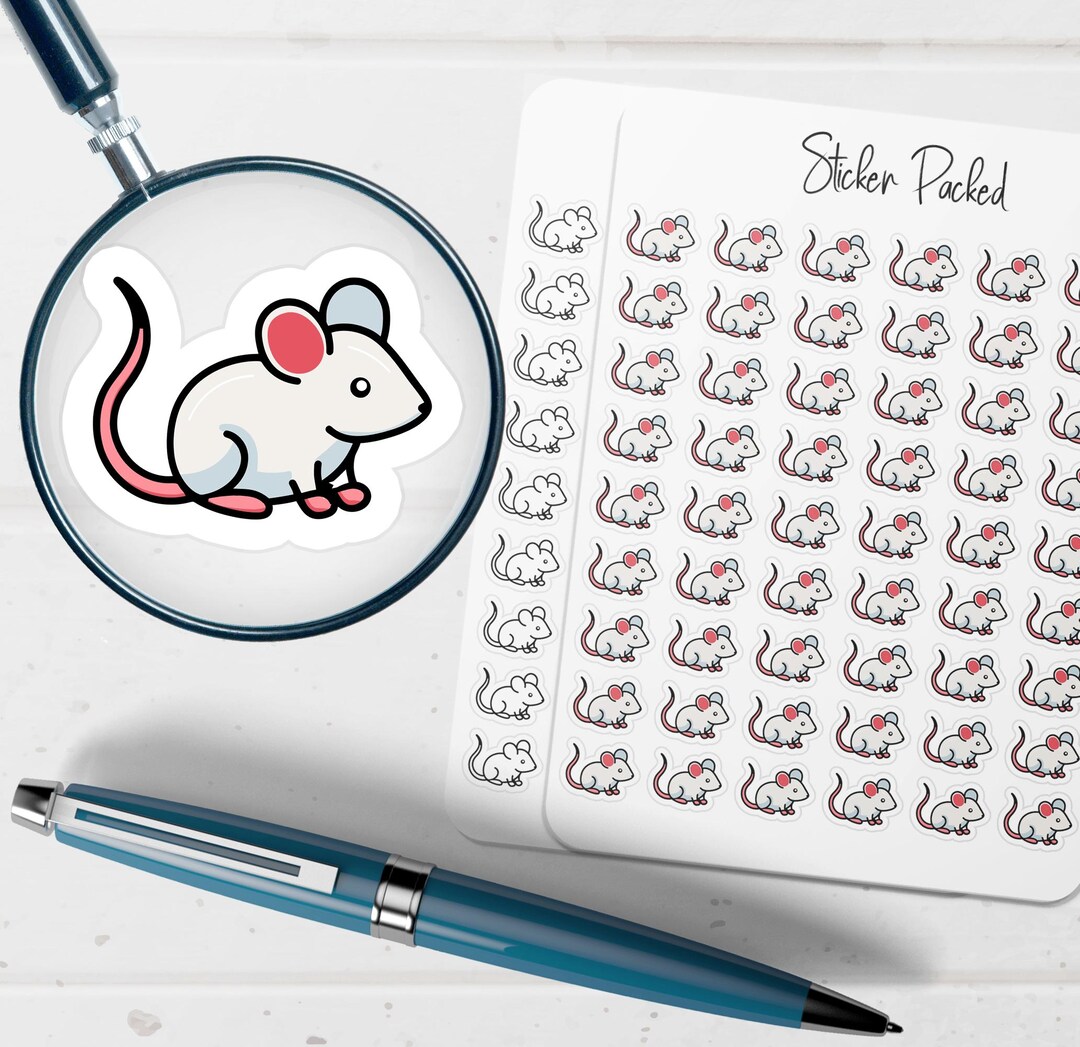 Mouse Sticker Guid Mouse Planner Sticker Mouse Icon Sticker Mouse Sticker - Etsy