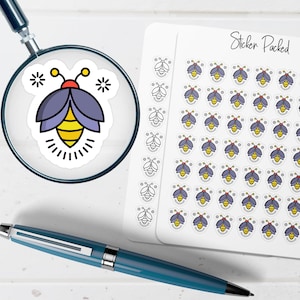 Firefly Planner Sticker Firefly Icon Sticker Firefly Sticker Insect Planner Sticker Bug Planner Sticker