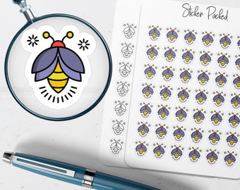Firefly Planner Sticker Firefly Icon Sticker Firefly Sticker Insect Planner Sticker Bug Planner Sticker