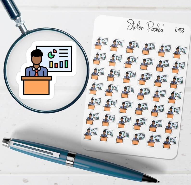 Presentation Planner Sticker Presentation Icon Sticker Presentation ...