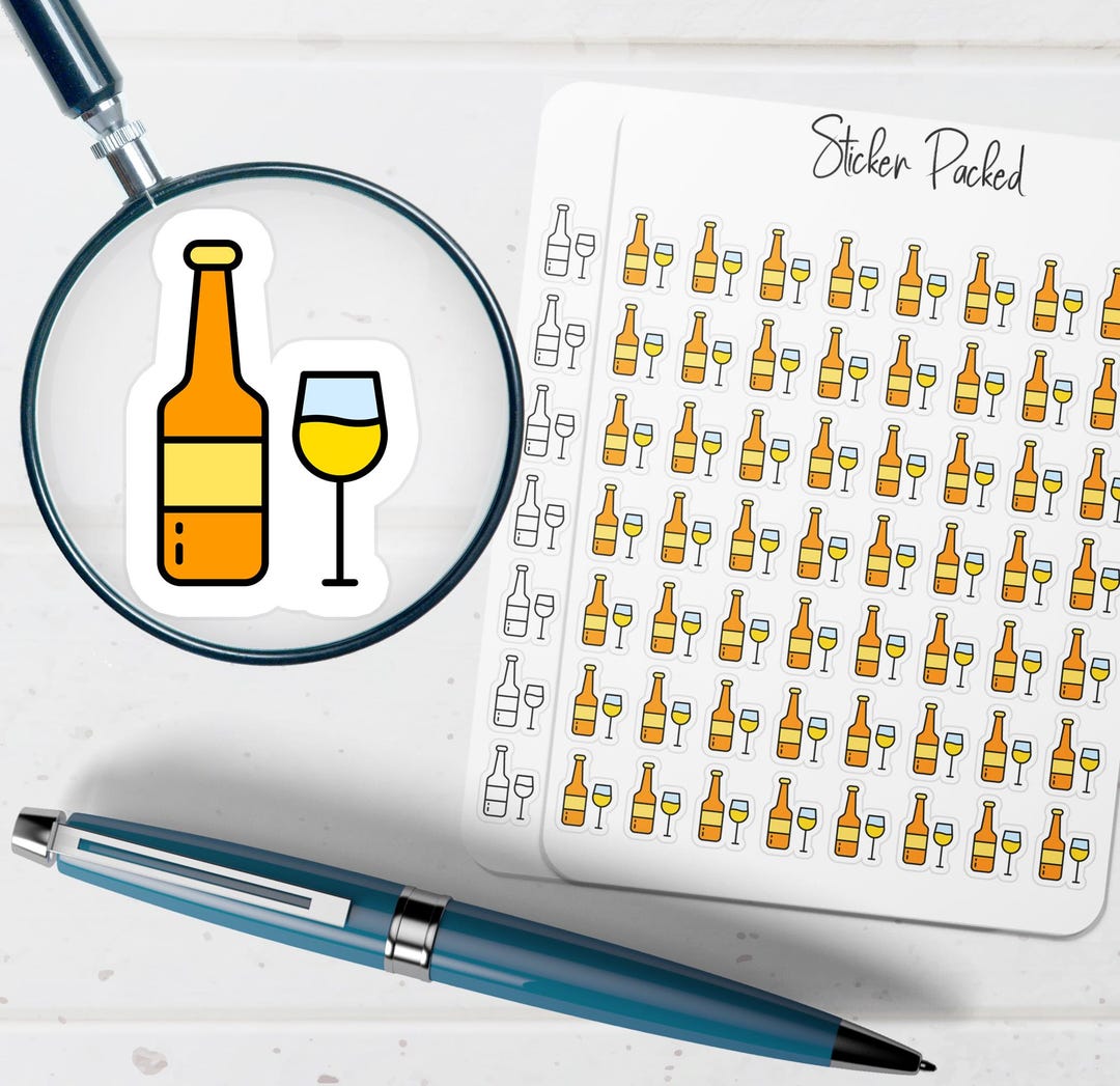 Beer Planner Sticker Beer Icon Sticker Beer Sticker - Etsy