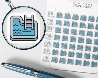 Pool Planner Sticker Pool Icon Sticker Pool Sticker