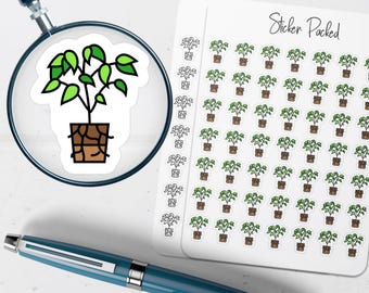 Potted Houseplant Planner Sticker Potted Houseplant Icon Sticker Potted Houseplant Sticker