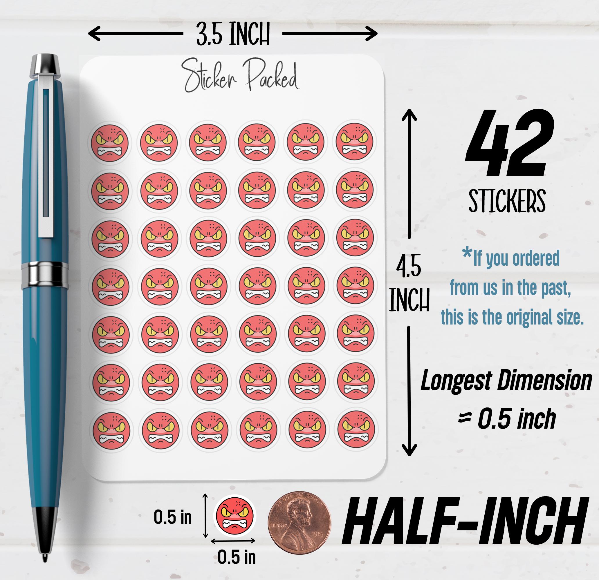 Angry Emoji Planner Sticker Angry Emoji Icon Sticker Angry Emoji ...