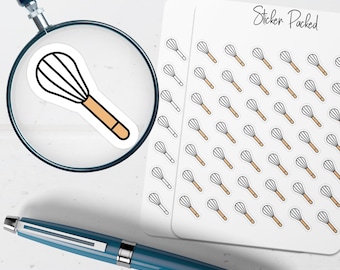 Wisk Planner Stickers Baking Planner Stickers Cooking Stickers for Planners Mixing Planner Stickers