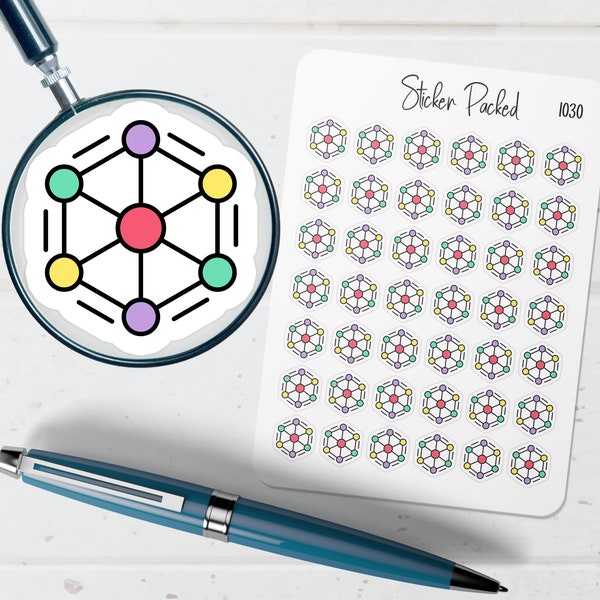 Chemical Structure Planner Sticker Chemical Structure Icon Sticker Chemical Structure Sticker