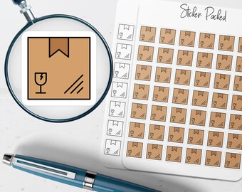 Fragile Package Planner Sticker Fragile Package Icon Sticker Fragile Package Sticker