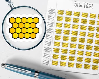 Honeycomb Planner Sticker Honeycomb Icon Sticker Honeycomb Sticker